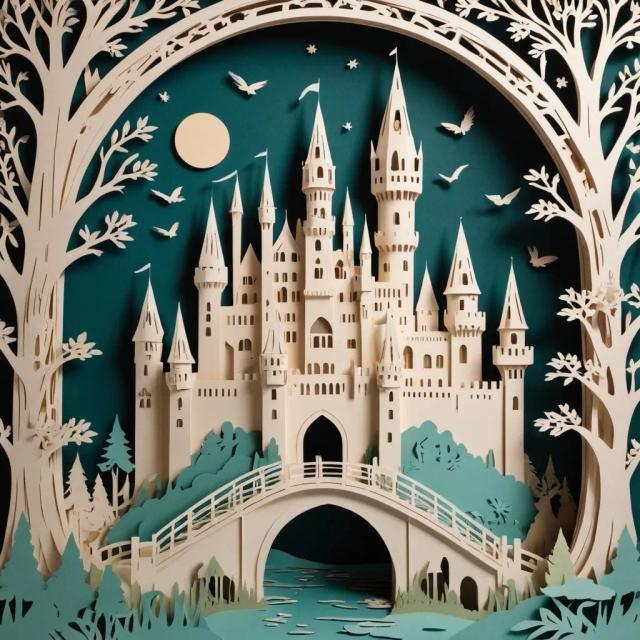 papercut-art template 3