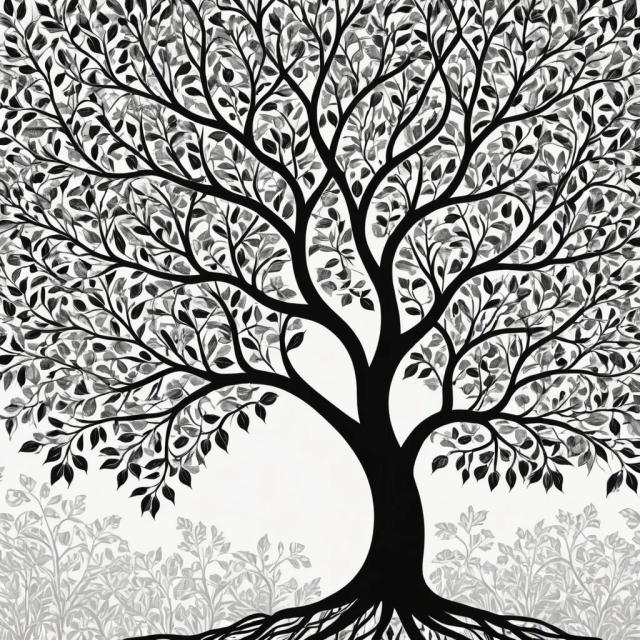 vector-black-white template 2