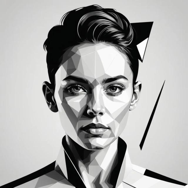 vector-black-white template 3